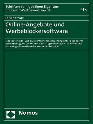 cover image of Online-Angebote und Werbeblockersoftware
